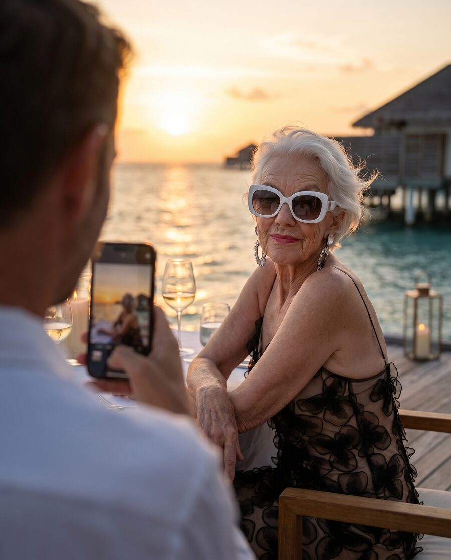 Mrs. G in the Maldives